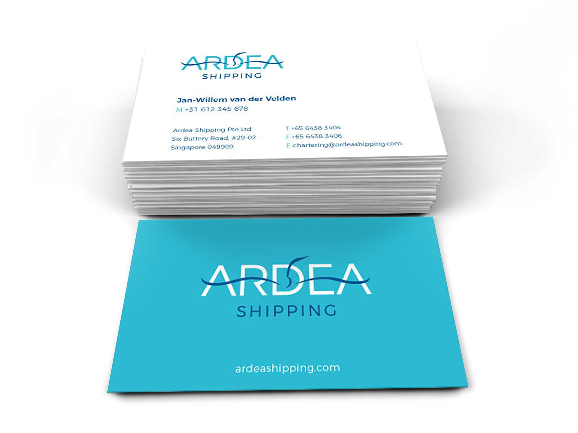 Ontwerp visitekaartje Ardea shipping
