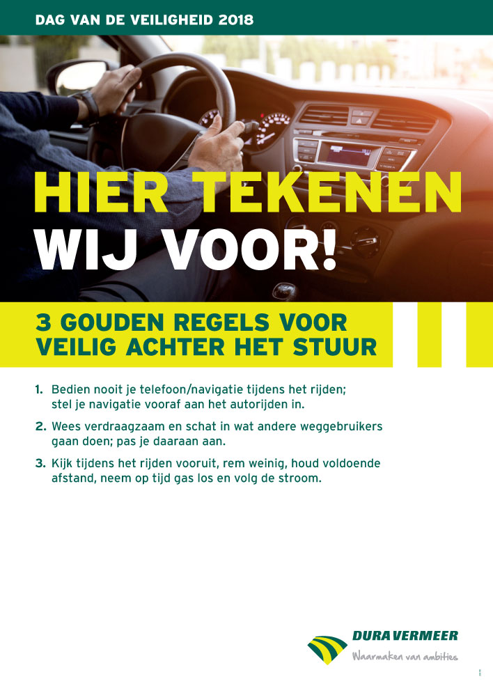 Ontwerp veiligheid poster Dura Vermeer 