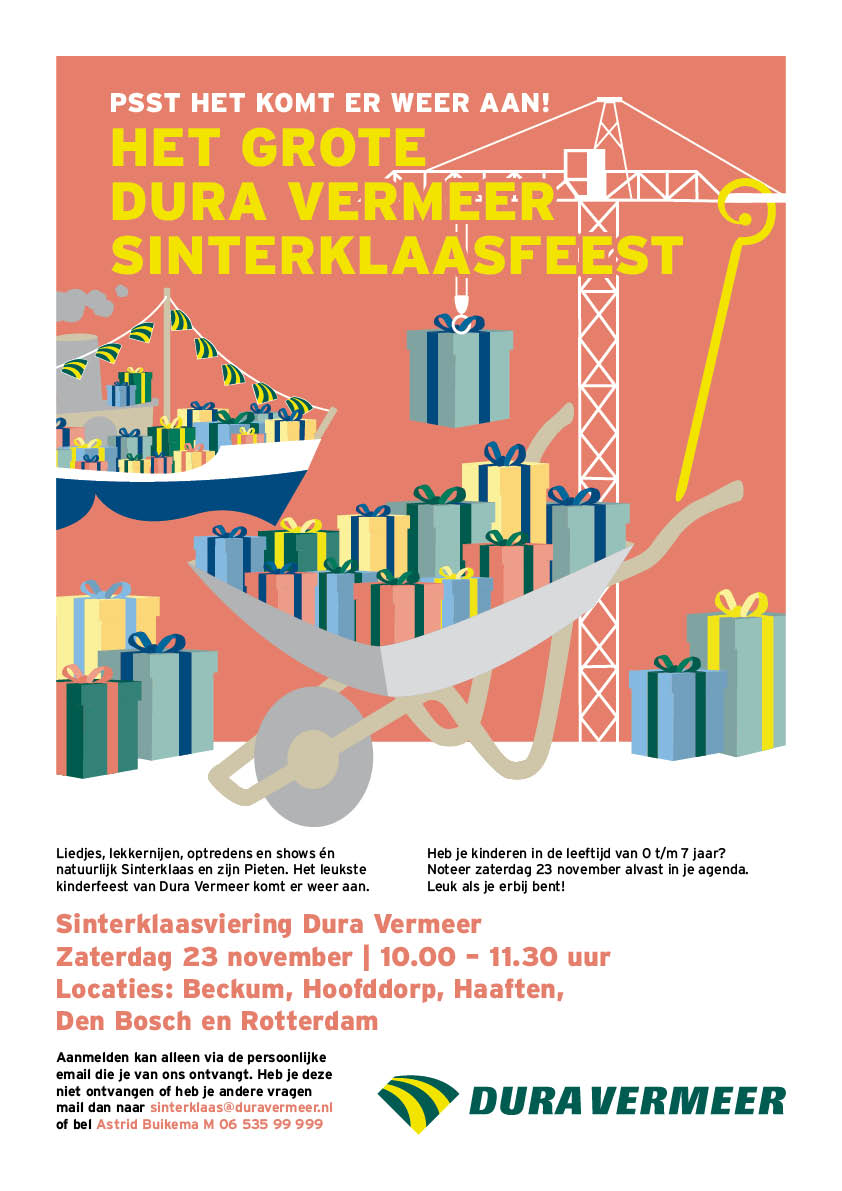 Ontwerp Sinterklaas poster Dura Vermeer 
