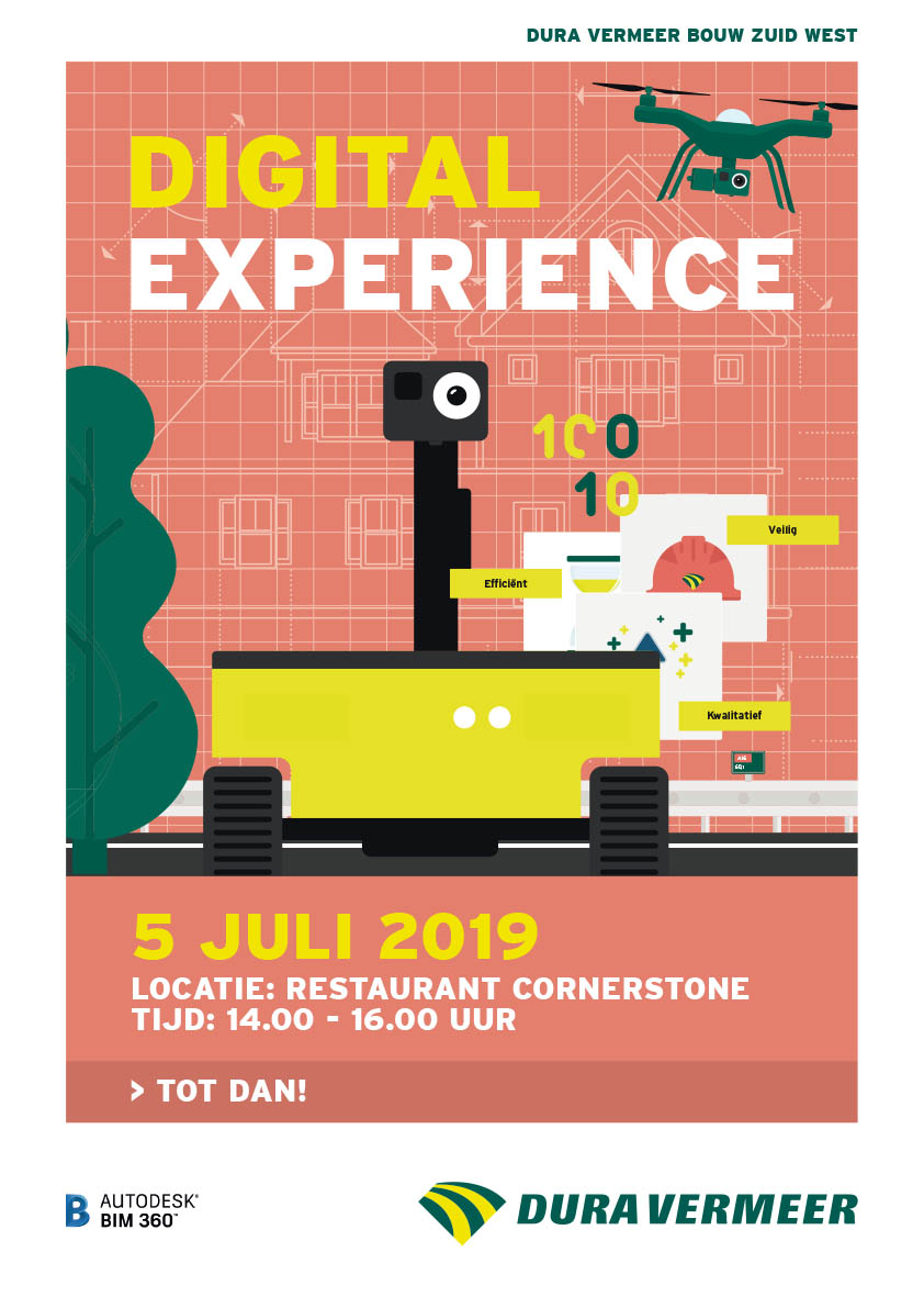 ontwerp poster Dura Vermeer digital experience