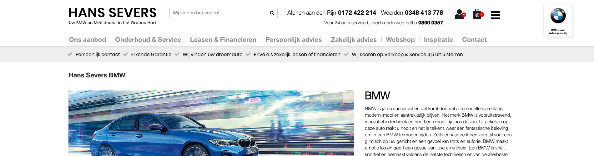 BMW CI Hans Severs website