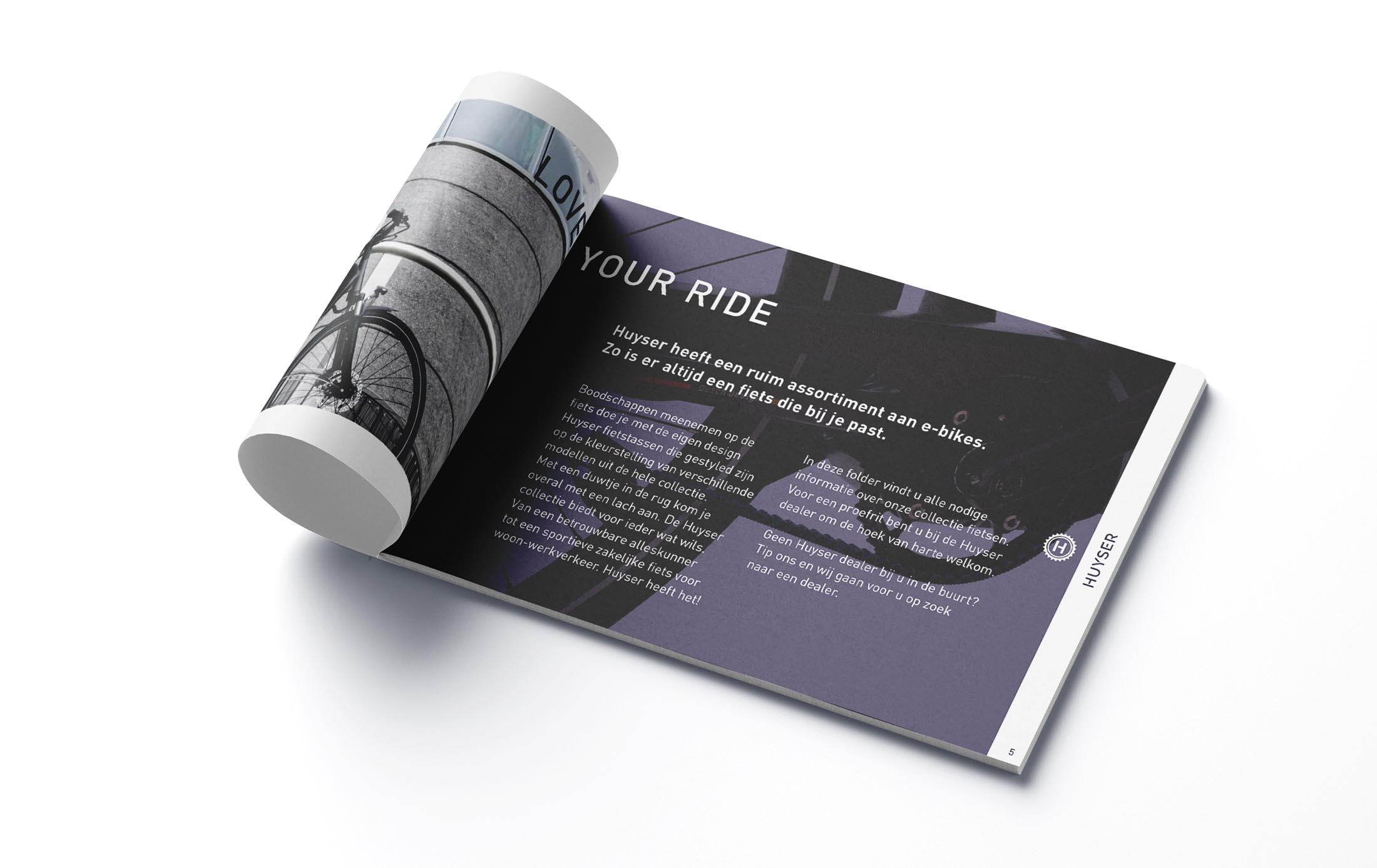 Ontwerp Brochure Huyser fietsen - Your ride