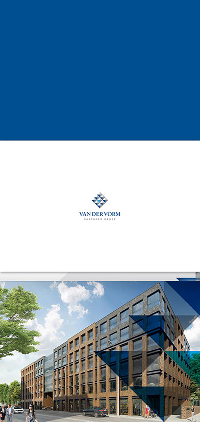 Ontwerp bedrijfsbrochure Van der Vorm Vastgoed Groep impressie