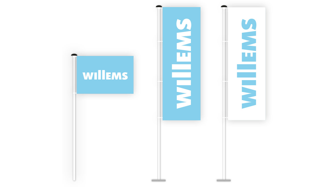 Opmaak vlaggen Willems