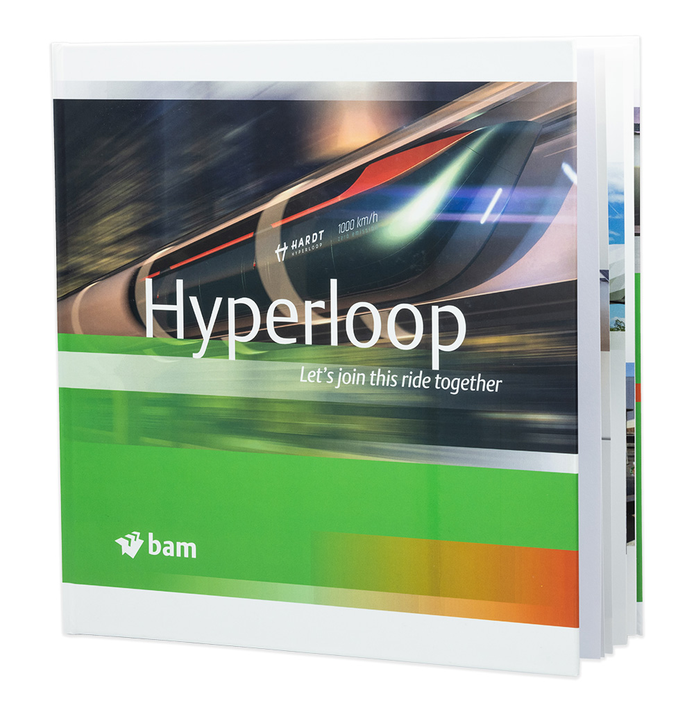 De cover van de hyperloop brochure