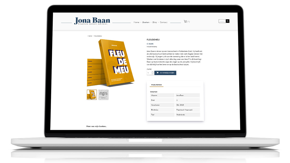 Webshop Jona Baan implementatie