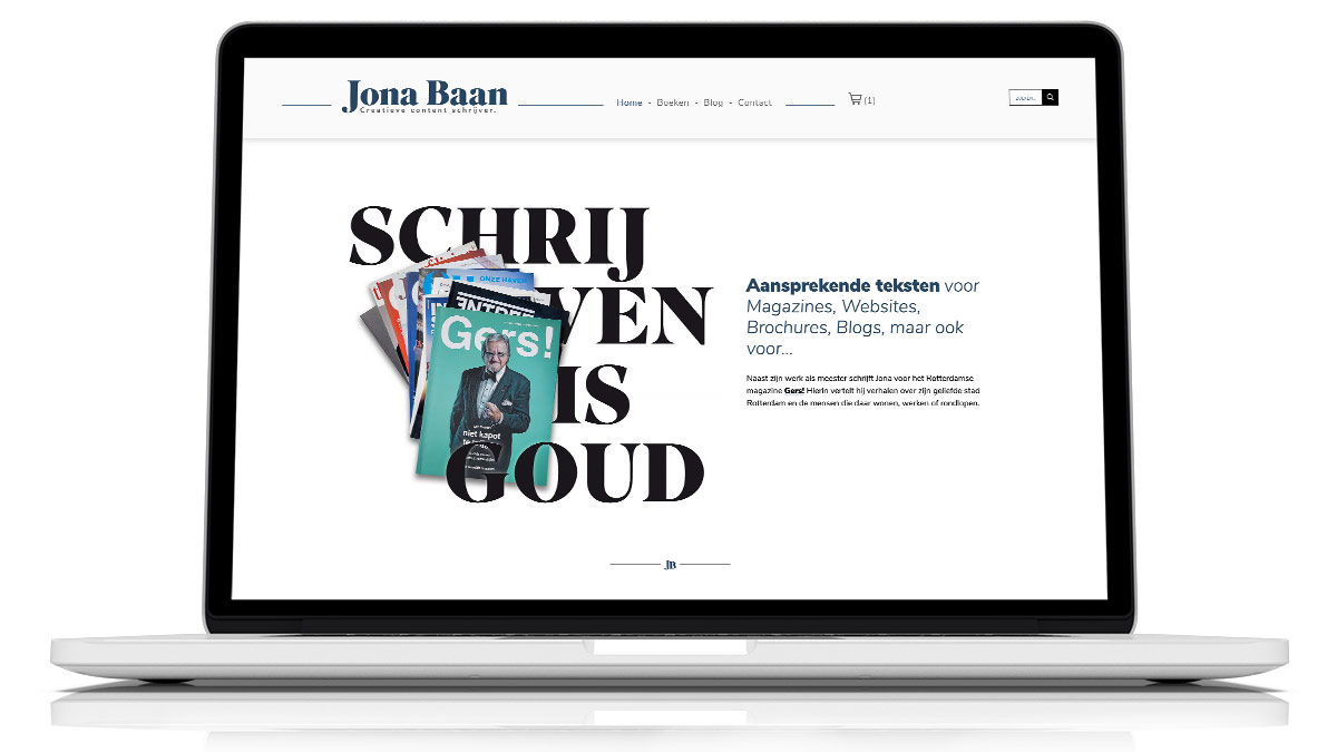 Ontwerp website Jona Baan