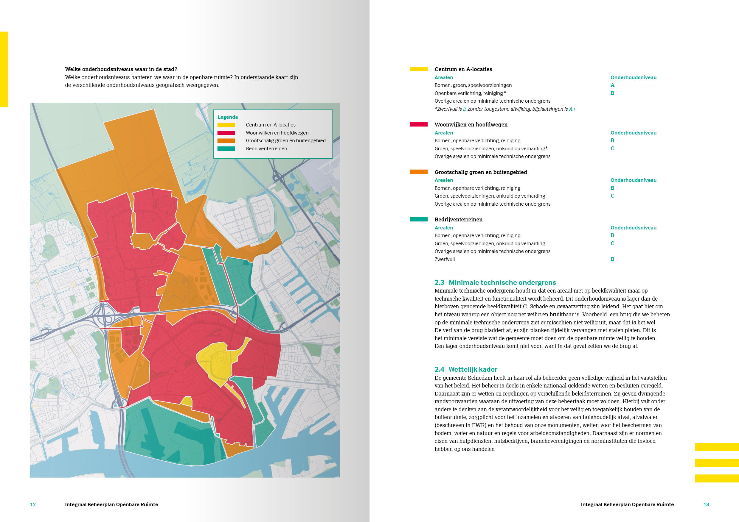 gemeente Schiedam integraal beheerplan plattegrond