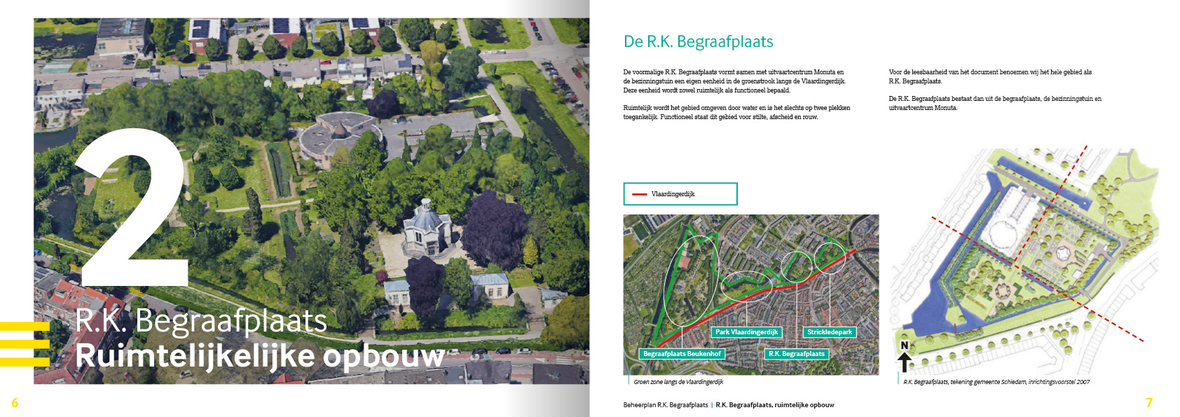 gemeente Schiedam beheerplan R.K. Begraafplaats ruimtelijke opbouw