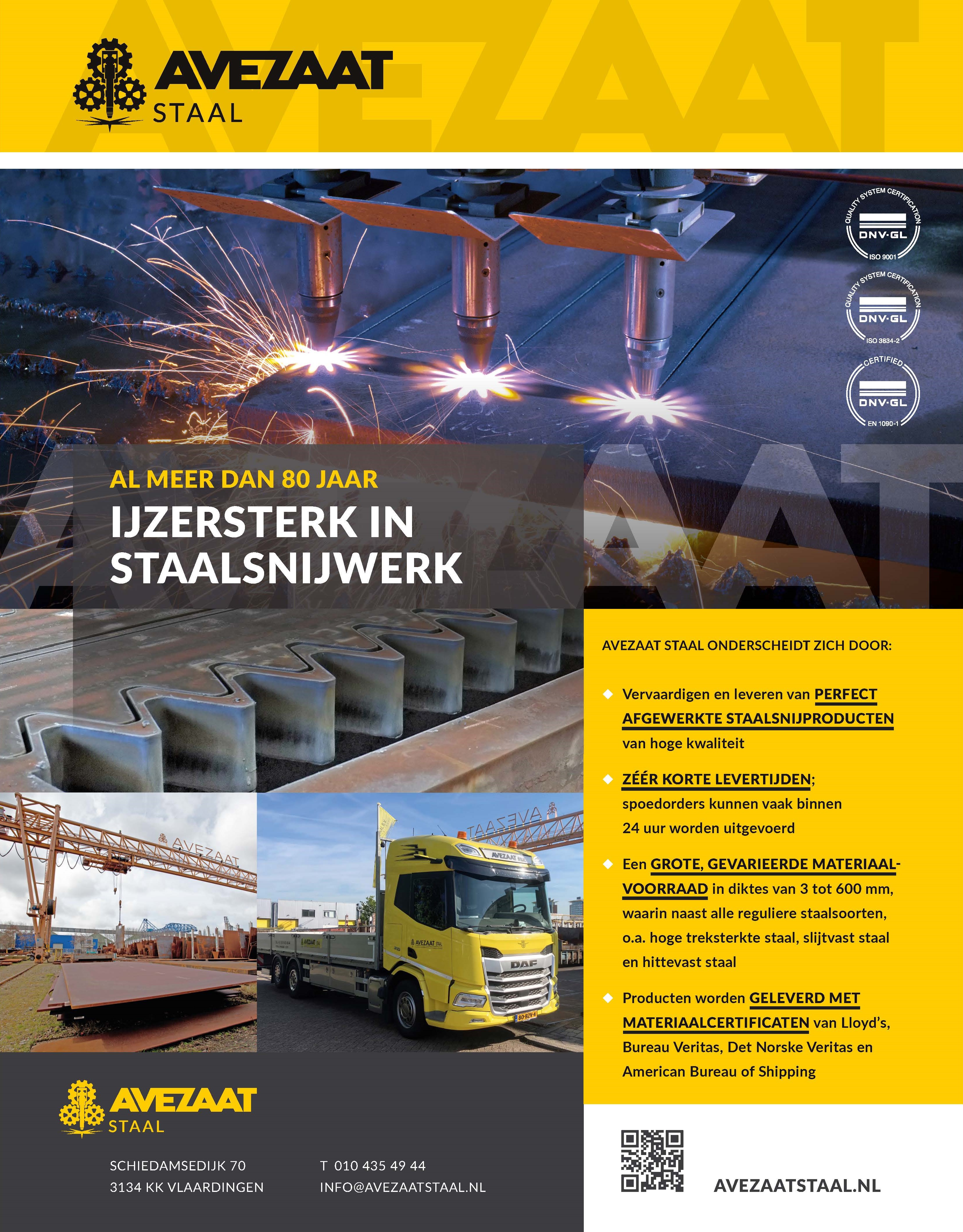AVZS advertentie met qr code verticaal