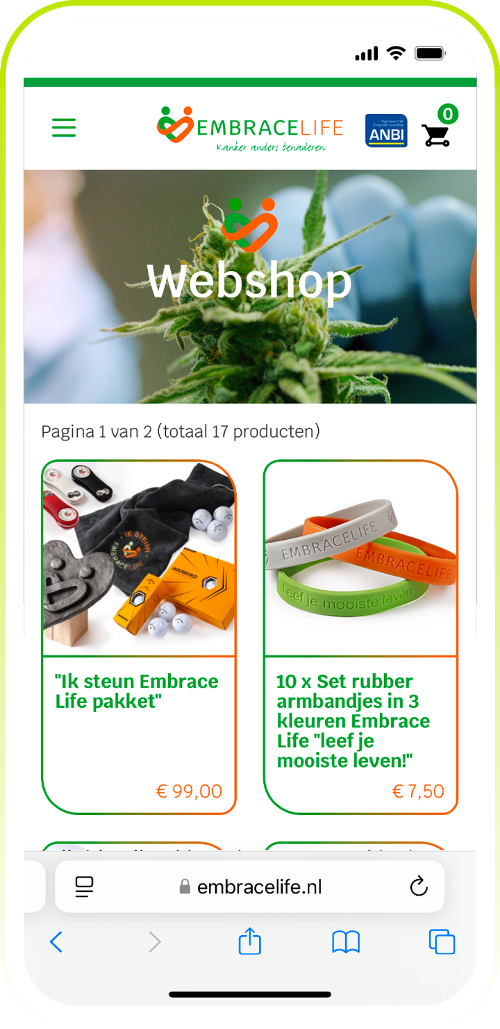 embrace life webshop