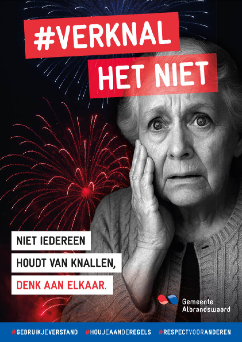 gemeente Albrandswaard verknal het niet poster oude vrouw