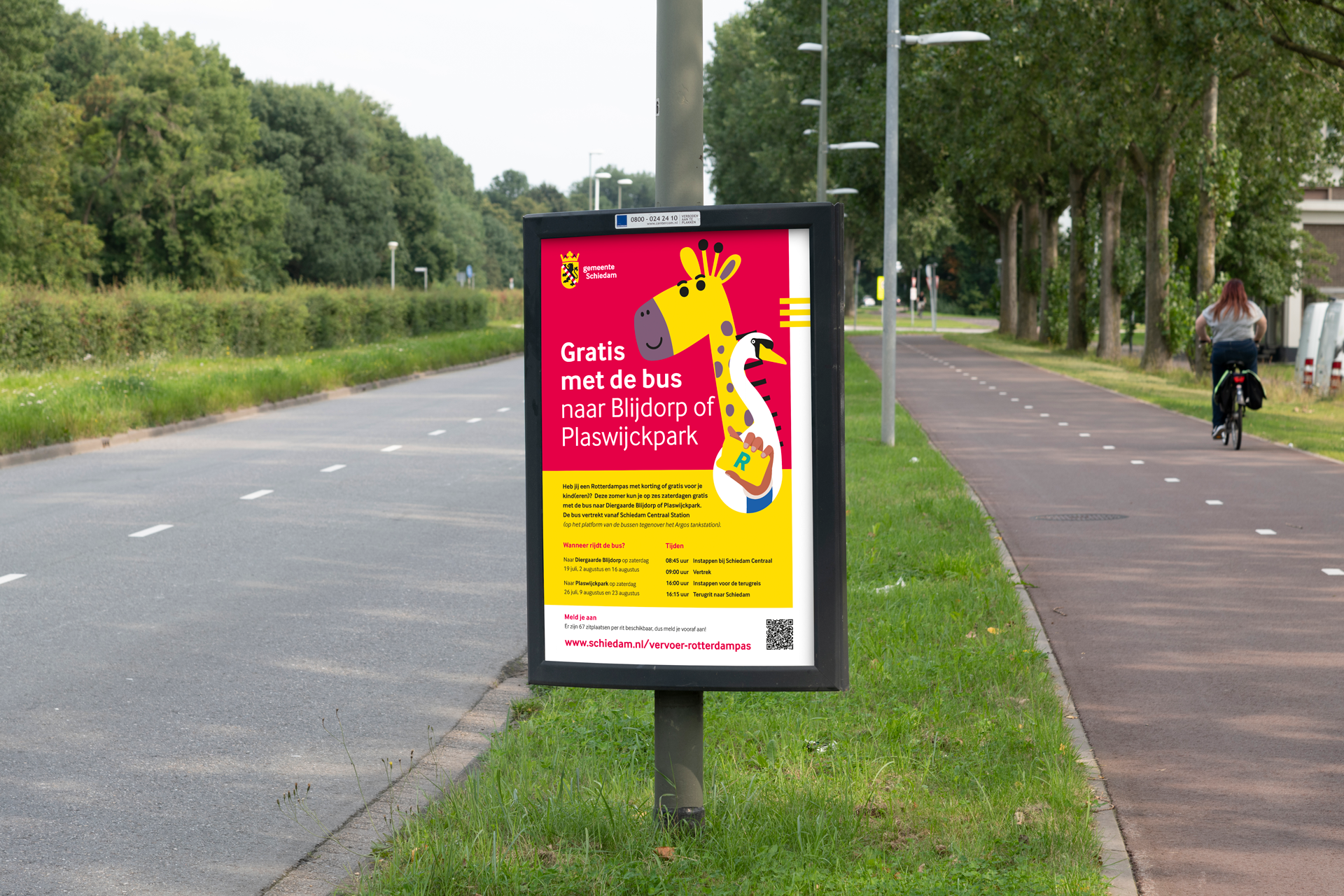 gemeente scheidam Blijdorp wegbord