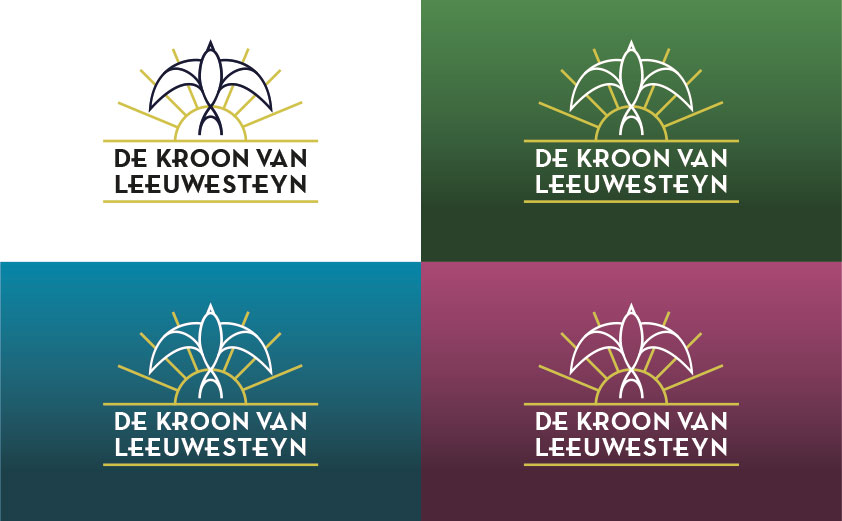De Kroon op Leeuwesteyn logo varianten