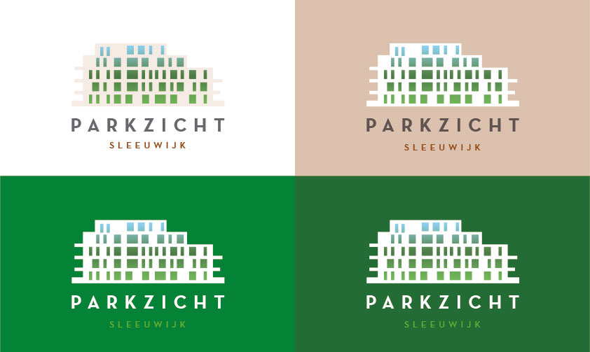 Parkzicht Sleeuwijk logo variaties