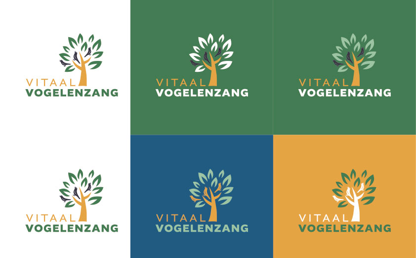 Vitaal Vogelenzang logo variaties