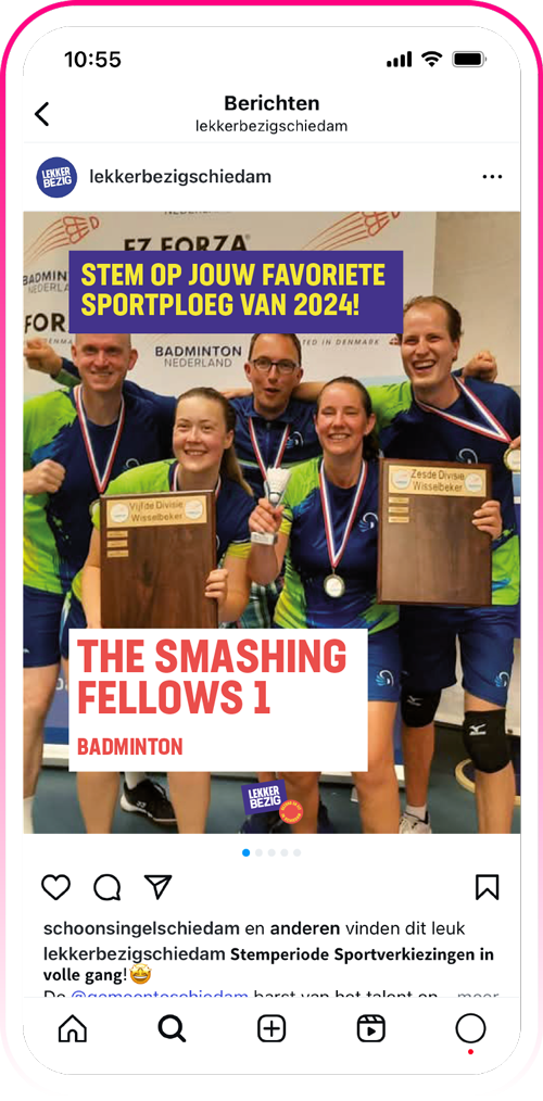 The smashing fellows 1 van Badminton